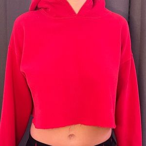 cropped hoodie